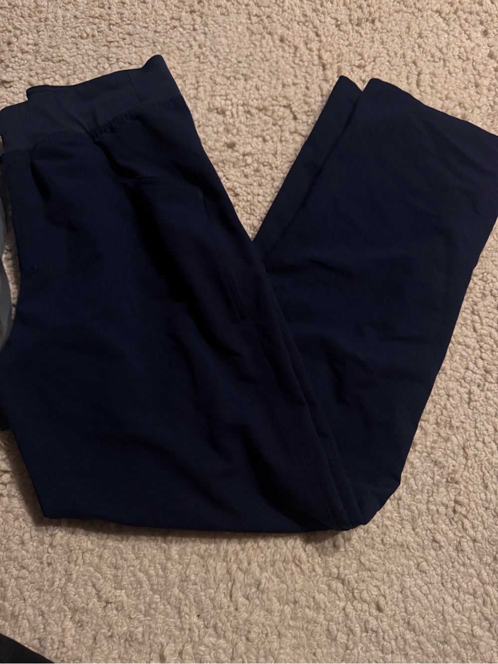 women’s navy FIGS scrub pants